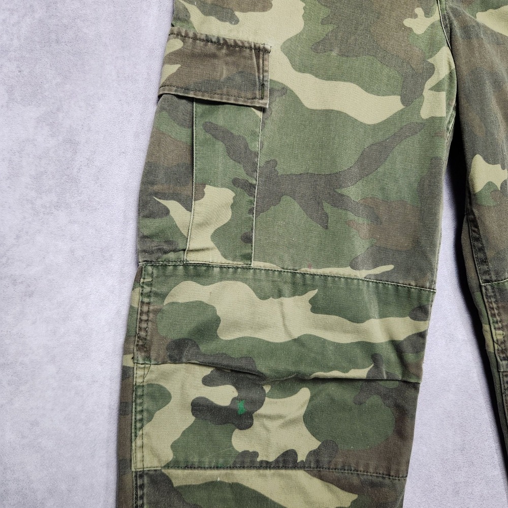 Winchester Mens Camo Cargo Pants 34 Woodland Tactical Hunting Button Fly - Picture 14 of 16